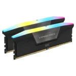 رم DDR5 دسکتاپ 96 گیگابایت 6800Mhz CL34 کورسیر مدل VENGANCE RGB BLACK دو کاناله