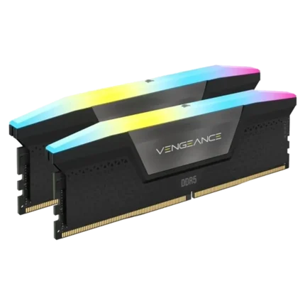 رم DDR5 دسکتاپ 96 گیگابایت 6800Mhz CL34 کورسیر مدل VENGANCE RGB BLACK دو کاناله