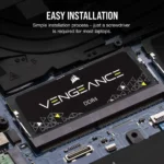 رم لپ تاپ DDR4 تک کاناله 3200 مگاهرتز CL22 کورسیر مدل Vengeance LPX ظرفیت 16 گیگابایت